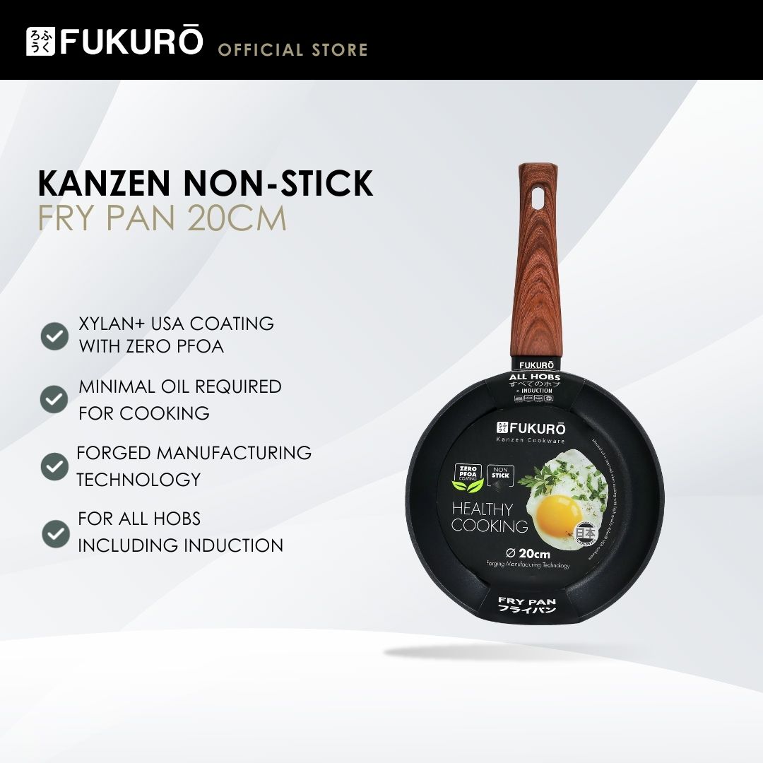 HH 3001 – Fukuro Kanzen Forged Non-Stick Fry Pan 20cm – With Packaging