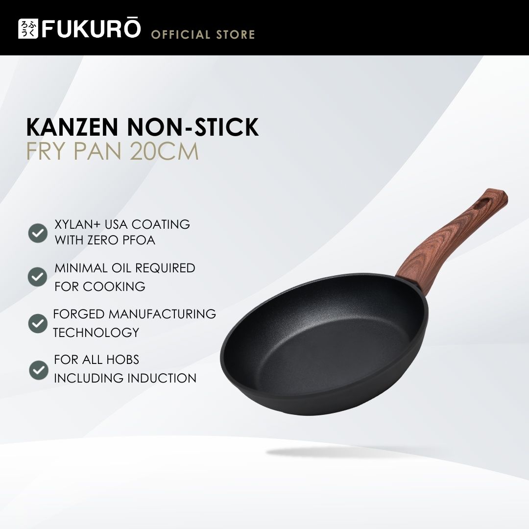 HH 3001 – Fukuro Kanzen Forged Non-Stick Fry Pan 20cm – Without Packaging