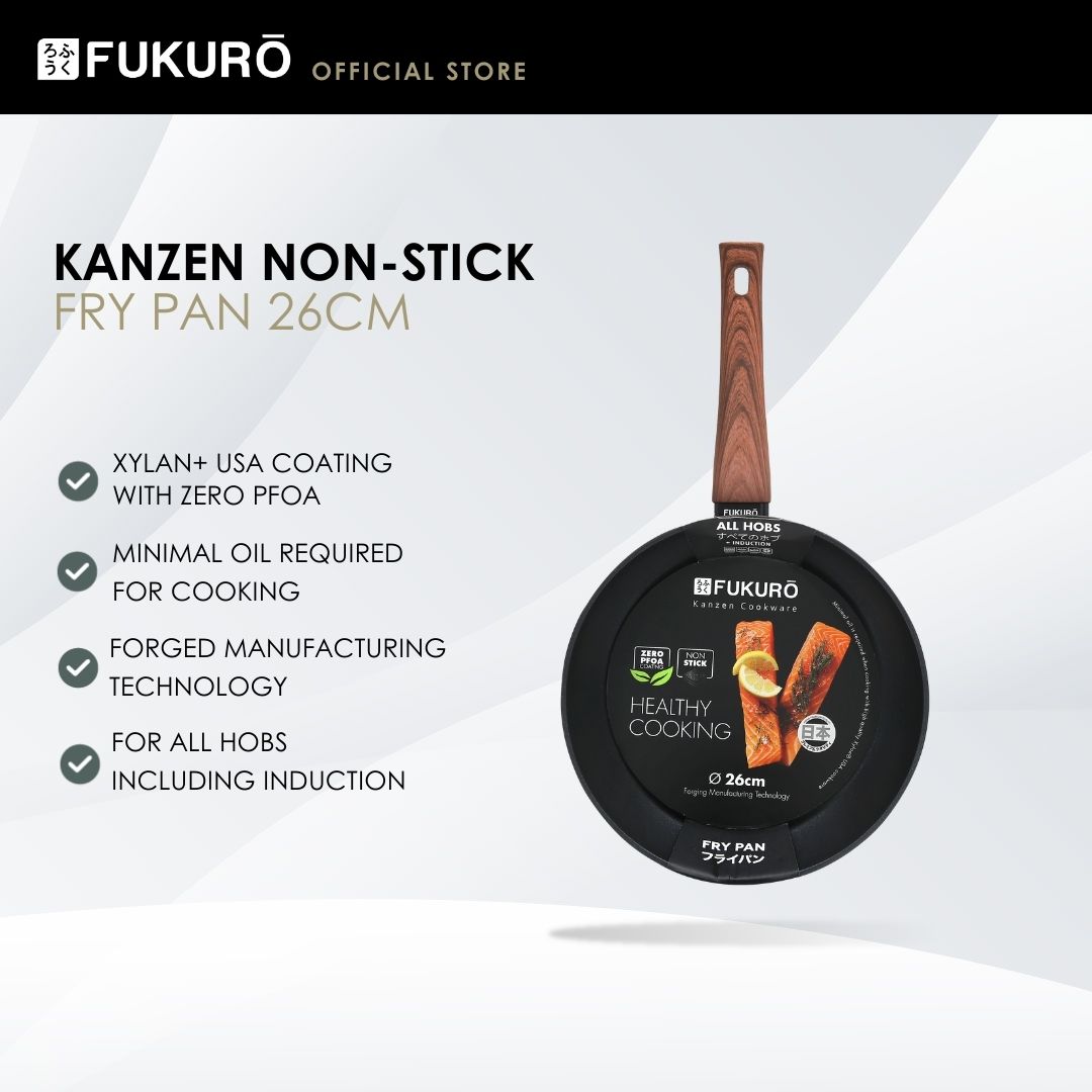 HH 3003 – Fukuro Kanzen Forged Non-Stick Fry Pan 26cm – With Packaging