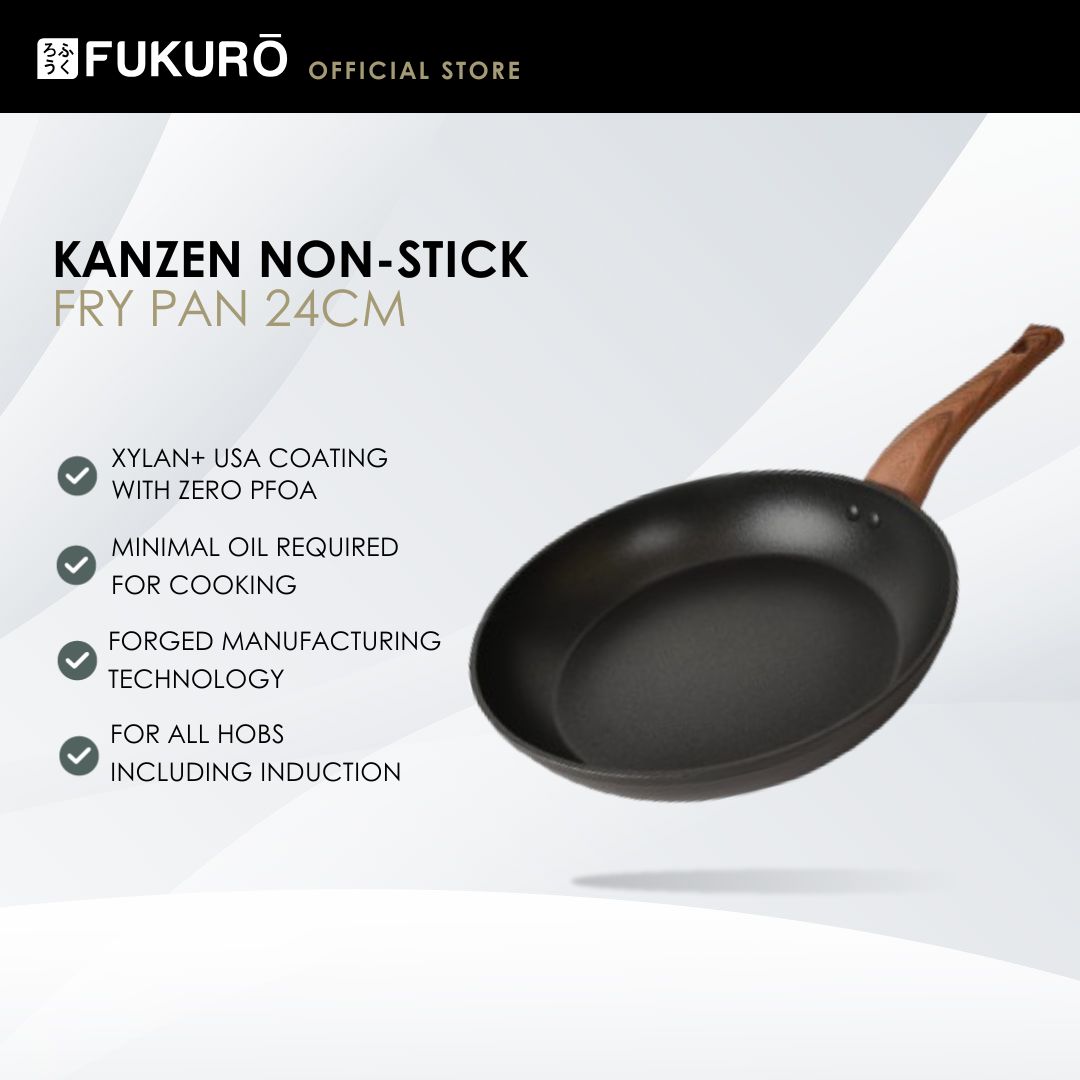 HH3002 – Fukuro Kanzen Forged Non-Stick Fry Pan 24cm – Without Packaging