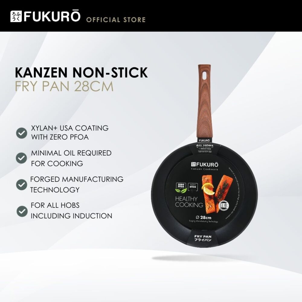 Fukuro Kanzen 28cm Non-Stick Fry Pan