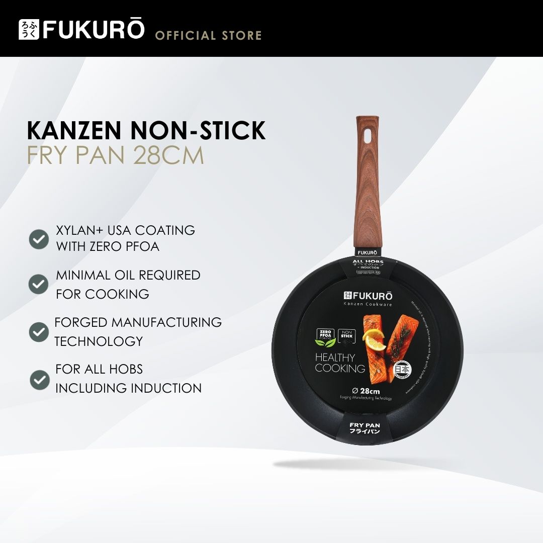 HH3004 – Fukuro Kanzen Forged Non-Stick Fry Pan 28cm – With Packaging