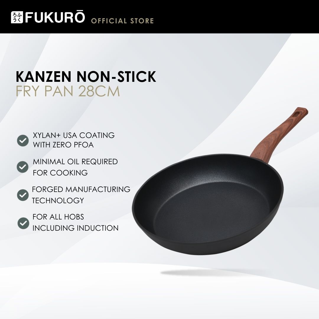 HH3004 – Fukuro Kanzen Forged Non-Stick Fry Pan 28cm – Without Packaging