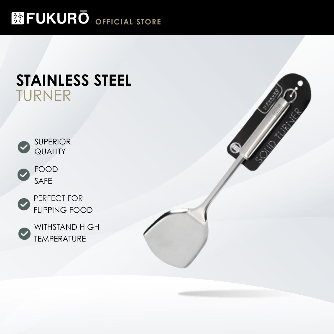HH 0348 – Fukuro Stainless Steel Turner – With Packaging