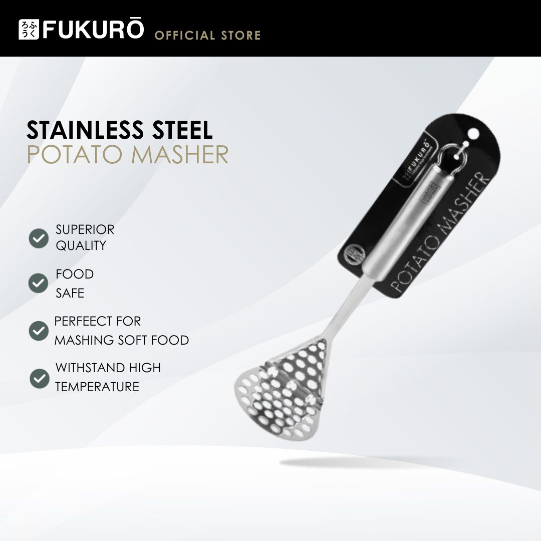 HH 0355 – Fukuro Stainless Steel Potato Masher – With Packaging