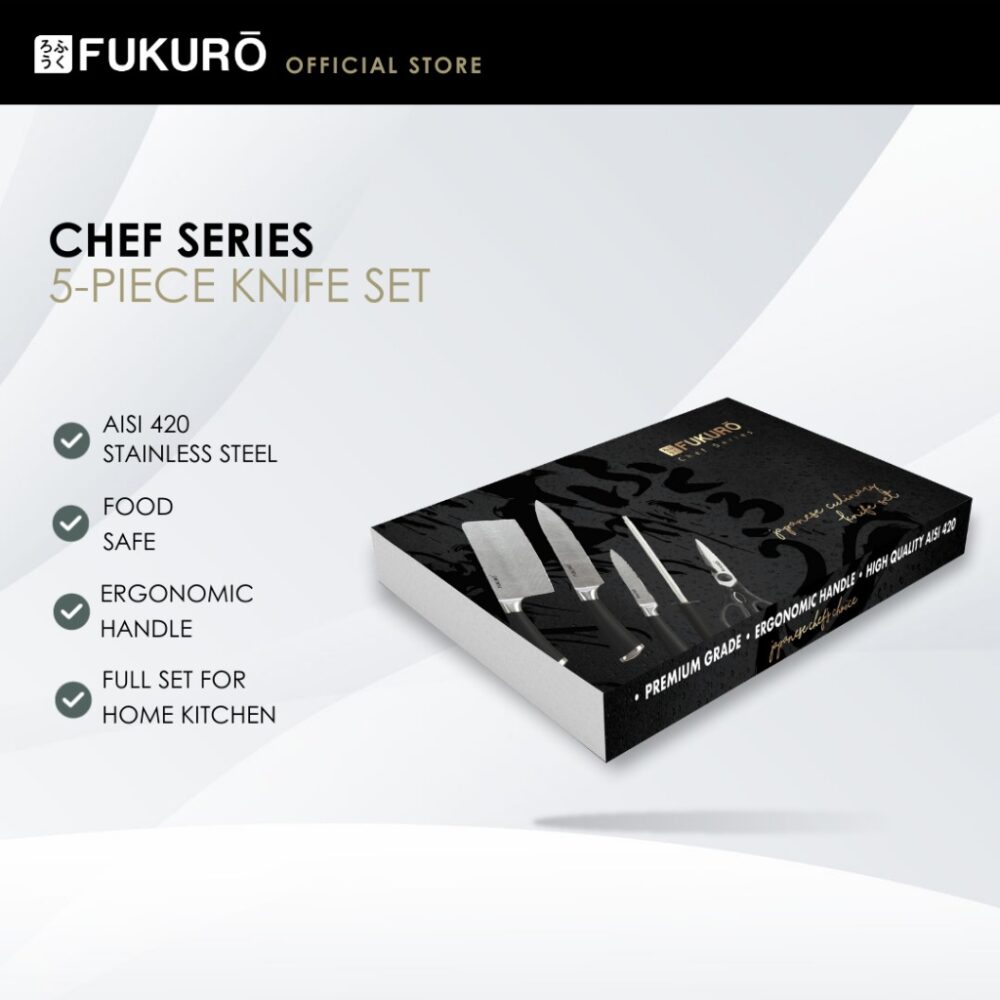 Fukuro Japanese Culinary 5-Pieces Knife Set