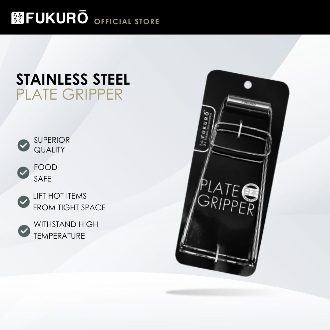 HH 0392 – Fukuro Stainless Steel Plate Gripper M – With Packaging