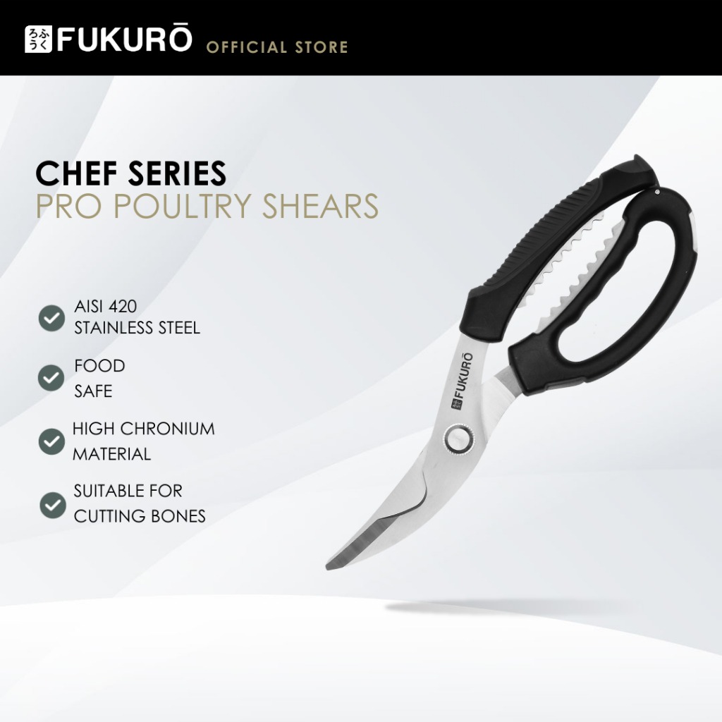 HH 0395 – Fukuro Chef Series Pro Poultry Shears – Without Packaging