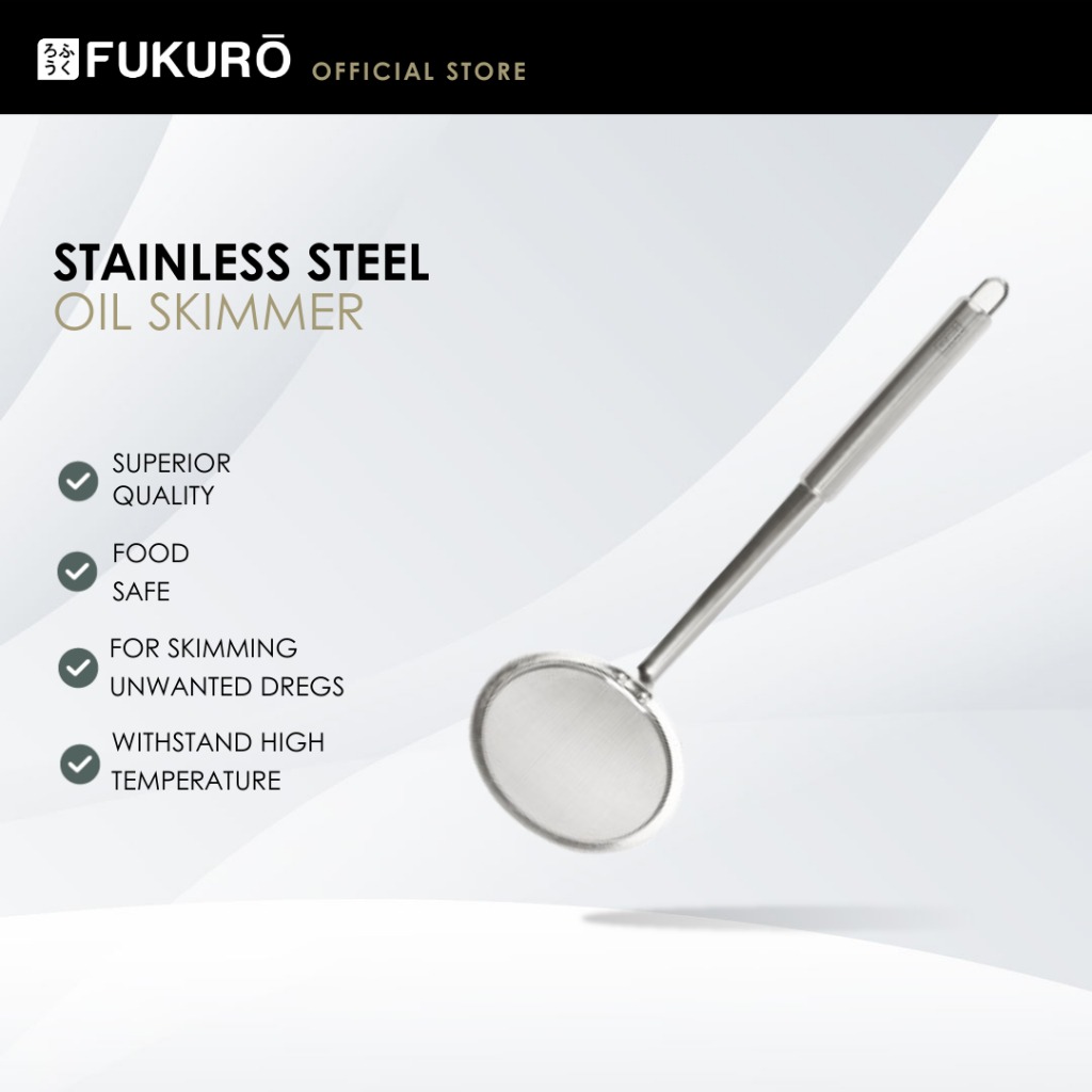 HH 1003 – Fukuro Stainless Steel Oil Skimmer S – Without Packaging