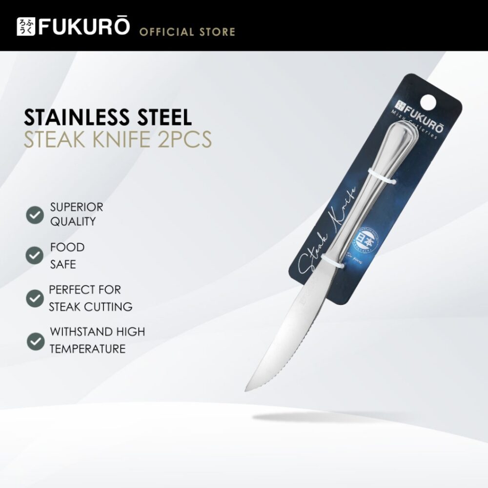 Fukuro Mizu Stainless Steel Steak Knife (2 pcs)