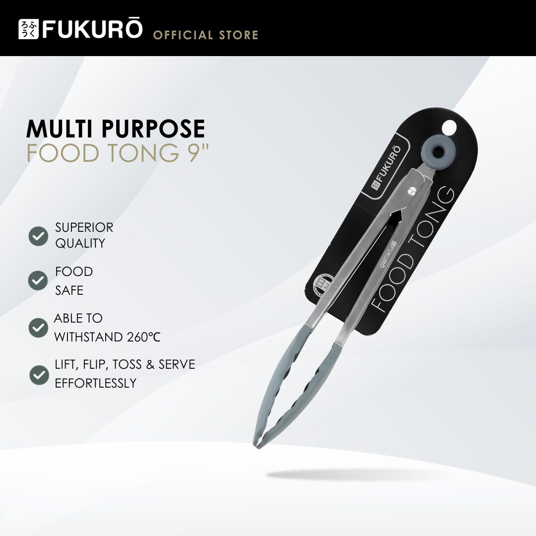 HH 0374 – Fukuro Multi Purpose Food Tong 9 -With Packaging