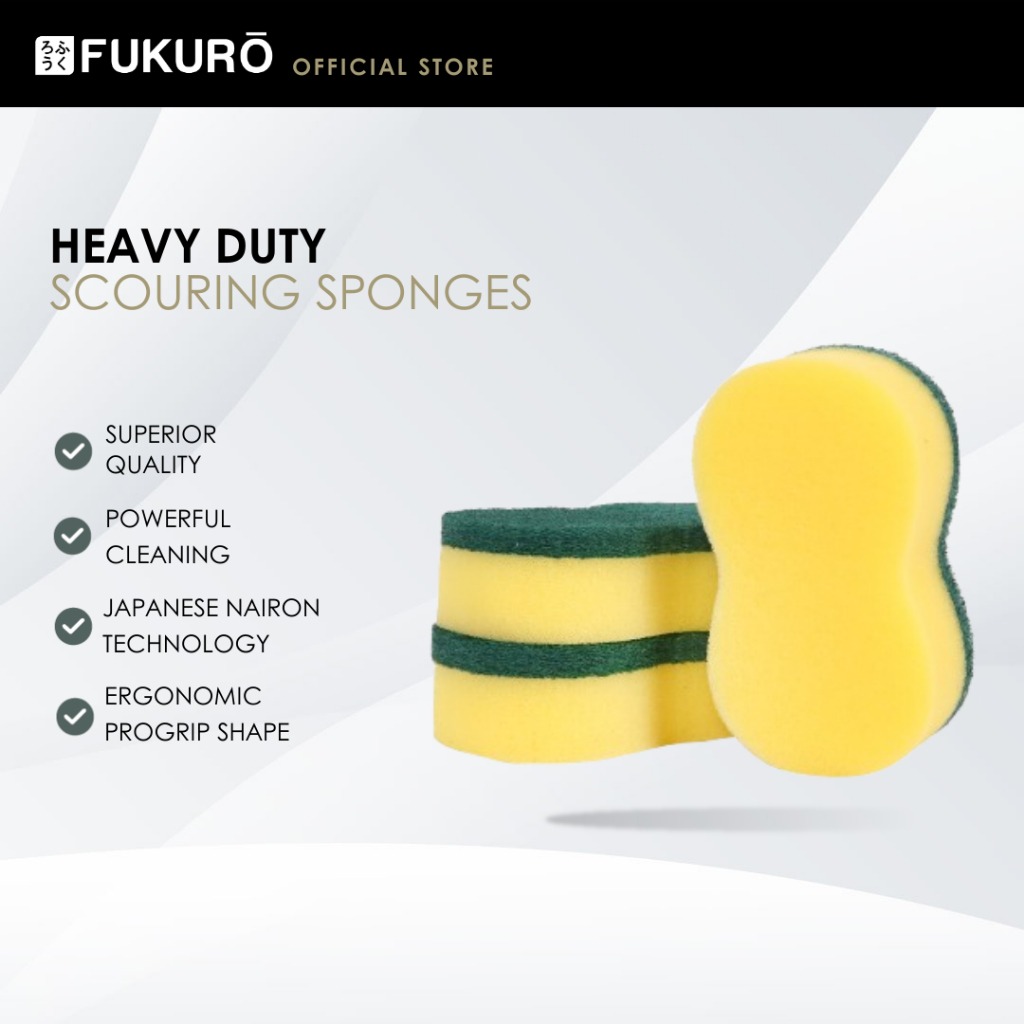 HH 2014 – Fukuro ProGrip Heavy Duty Scouring Sponges (3 pcs) – Without Packaging