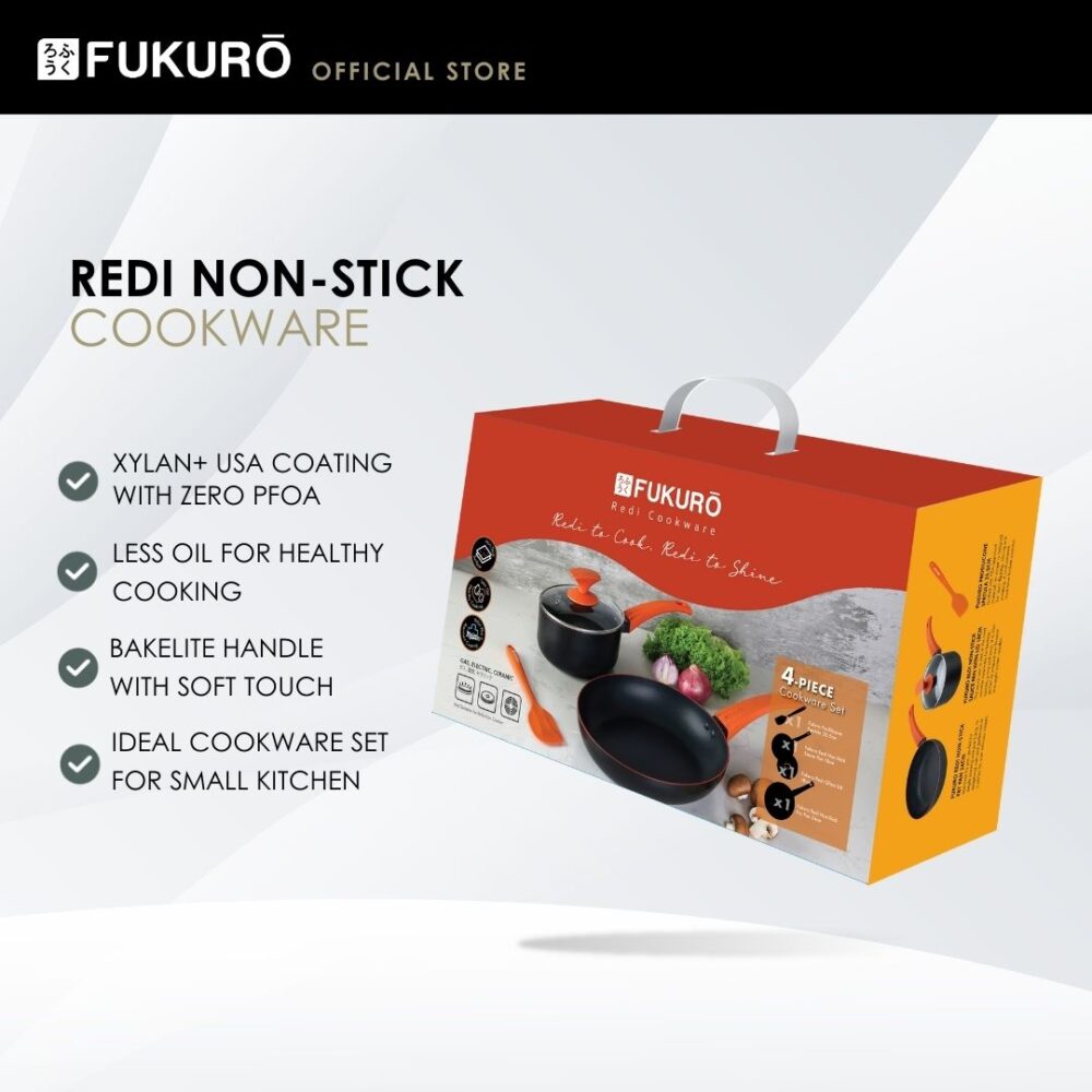 Fukuro Redi 4-Piece Non-Stick Cookware Set