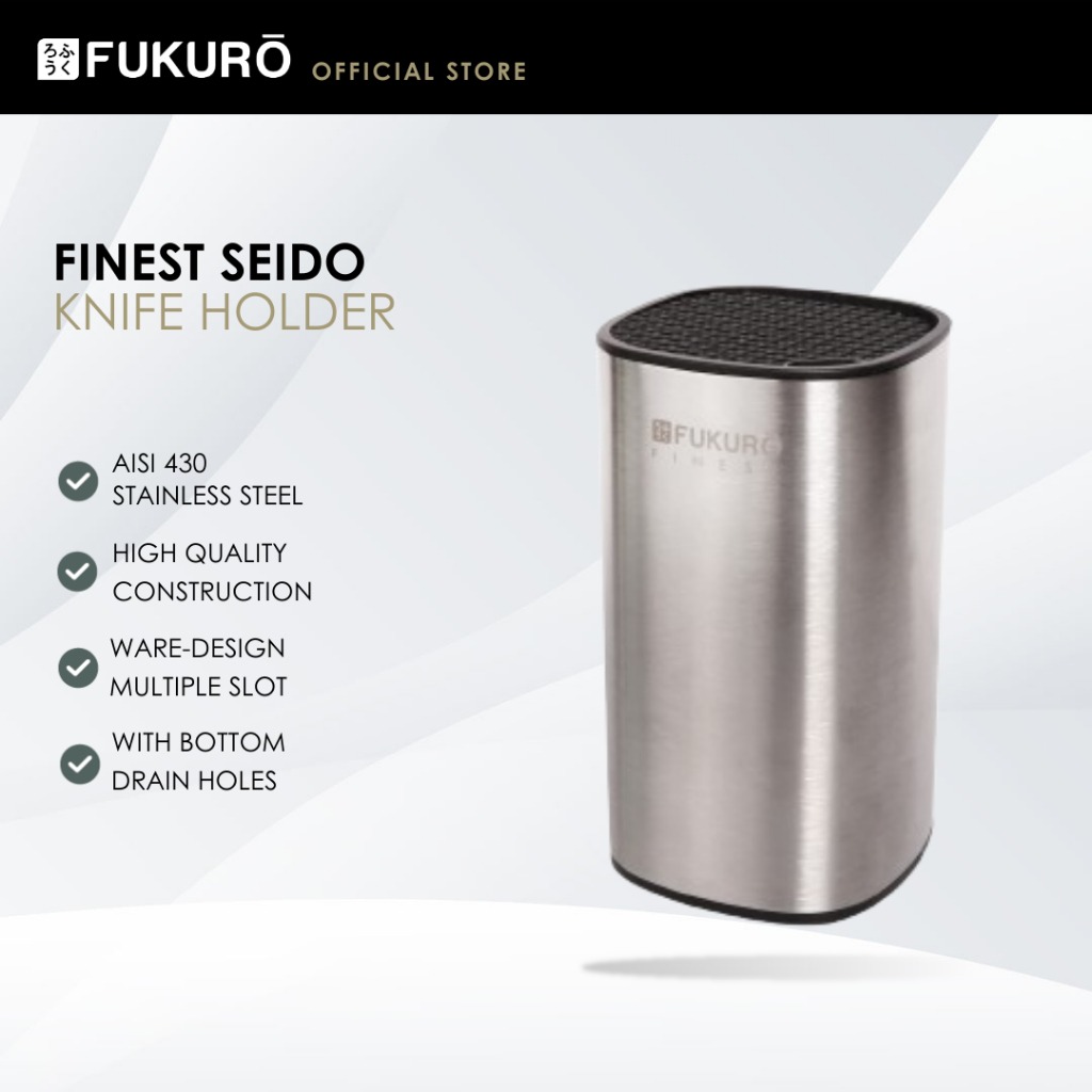 HH 0409 – Fukuro Seido Stainless Steel Knife Holder – Without Packaging