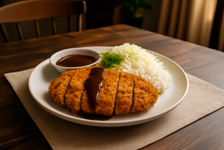 Crispy Chicken Katsu with Homemade Tonkatsu Sauce