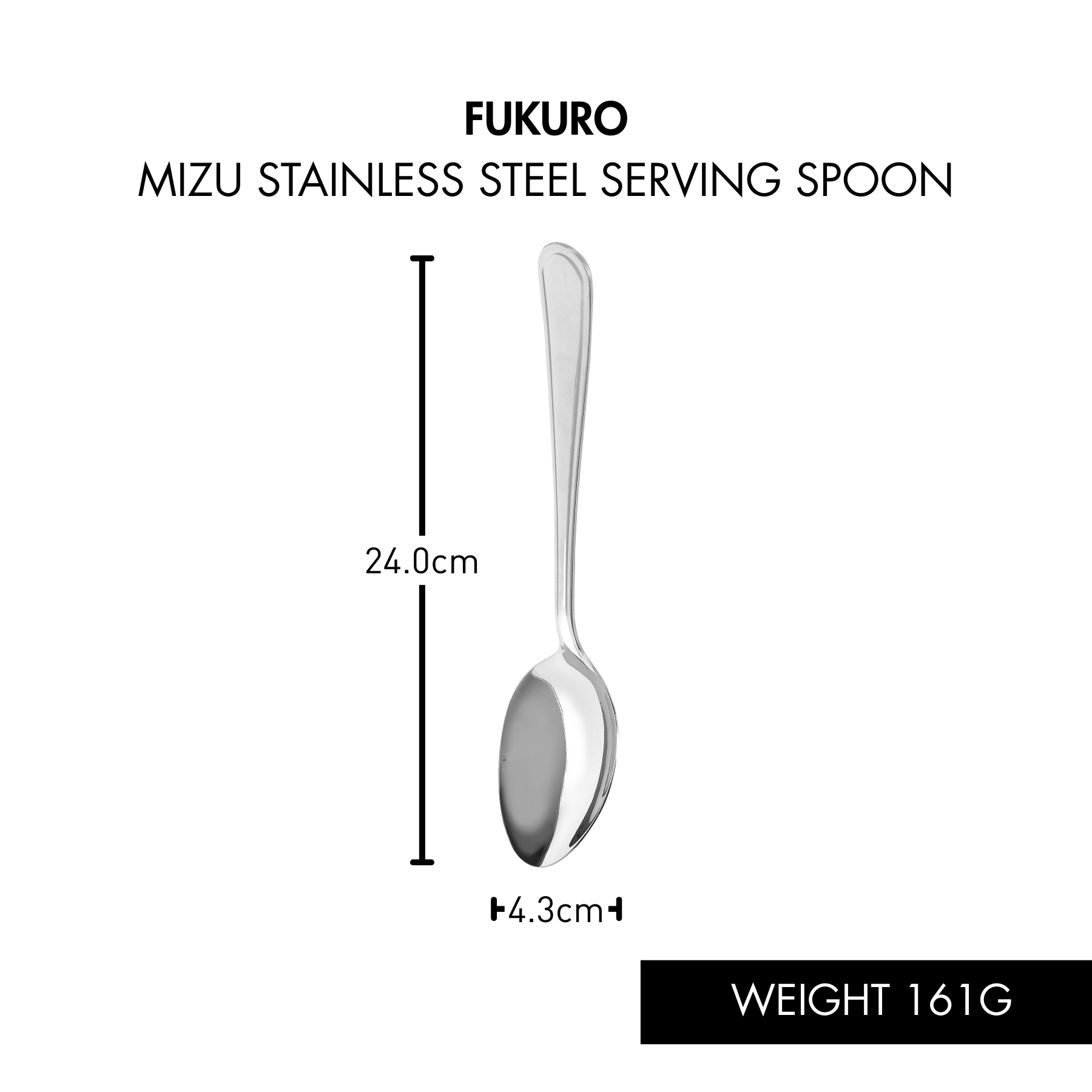 HH 0429 – Fukuro Mizu Stainless Steel Serving Spoon (2 pcs)