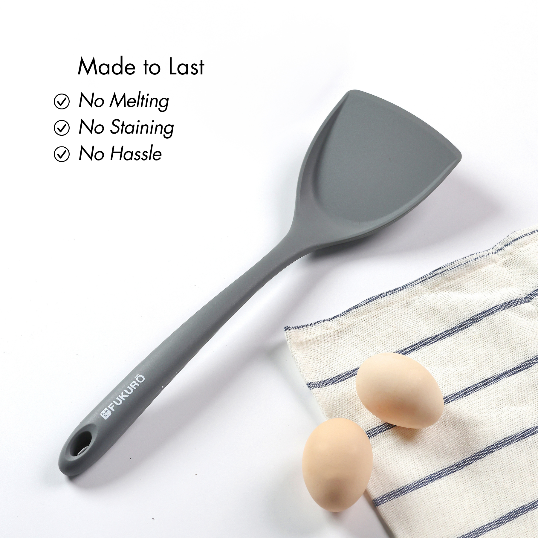 HH 0433 – Fukuro ProSilicone Metal Core Wok Turner 13.5