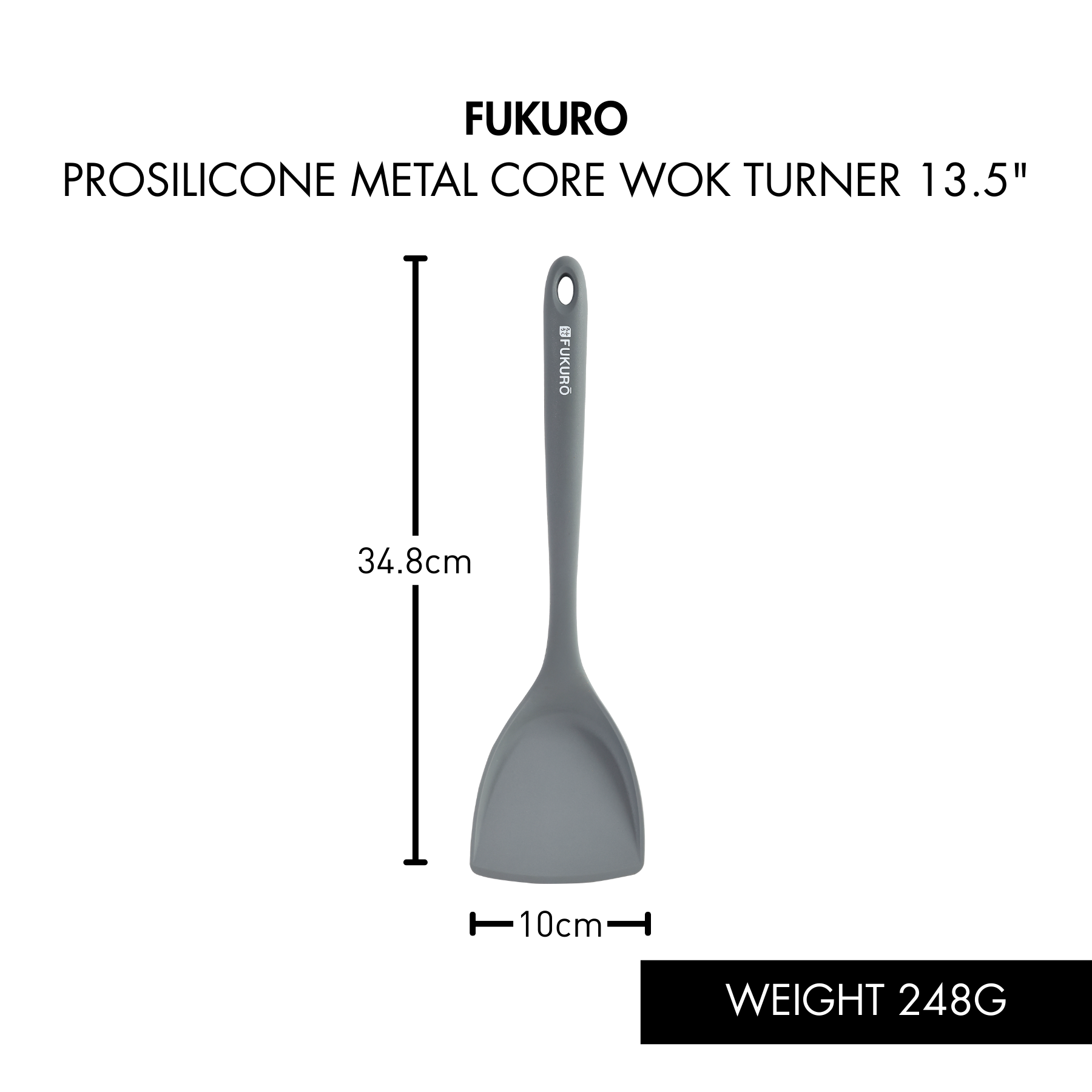 HH 0433 – Fukuro ProSilicone Metal Core Wok Turner 13.5